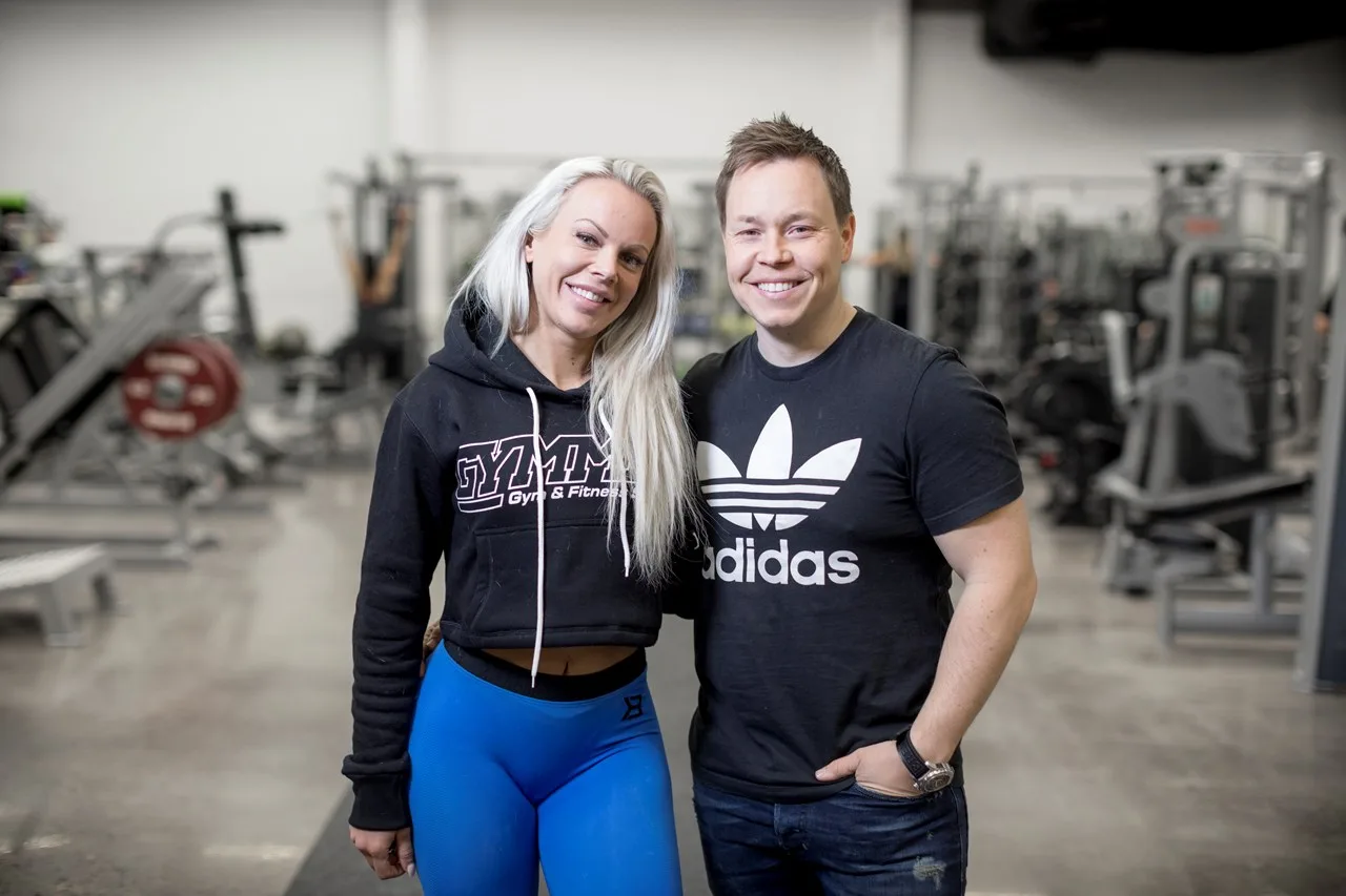 Anna Stålnacke och Fredrik Gunnelbrand driver Gymmet i Kiruna 